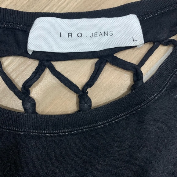 IRO Jeans Gouba Net Back Tee - Picture 2 of 6